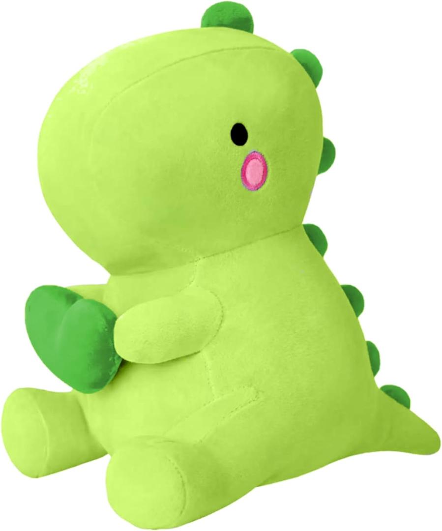 SQEQE Dinosaur Stuffed Animal, Loving Soft Dino Plush Toys with Holding Heart for Valentine Day, Sweet Romantic Anniversary Birthday Gift for Her Girls Boys Girlfriend(Green,12 inch)