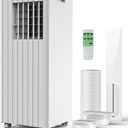 Garvee 8000 BTU Portable Air Conditioner, Complete Window Kit & Remote Included - Easy Setup, Cools 350 Sq. Ft Rooms, 24-Hr Timer, Sleep Mode, Quiet Operation, White