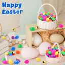 150 Pack 3 Inch Large Easter Eggs Bulk Include 6 Surprise Golden Eggs, Bright Colors Fillable Plastic Easter Egg Empty for Easter Hunt, Easter Basket Stuffers Fillers, Party Favors Classroom Prize