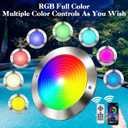 LED Pool Lights for Inground Pool with 3 Control Way (App/Remote/Manual Controller), 54W 10 Inch Color Changing Underwater Swimming Pool Light for 10" Large Wet Niches - 60FT