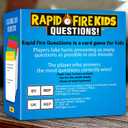 QUOKKA Kids Premium Rapid Fire Questions - Break The Ice Game for Kids & Families - Icebreaker Cards with 500+ Questions - Family Game Night - Ages 6+