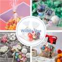 Aegero Cello Cellophane Treat Bags, 200 Pcs 6x10Inches Clear Cellophane Bags with 200 Twist Ties for Gift Wrapping,Packaging Candies,Dessert,Bakery,Party Favors