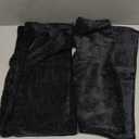 decorUhome Chenille Black Christmas Throw Pillow Covers 18x18 Inch Set of 2, Decorative Soft Couch Pillow Covers Solid Dyed Accent Farmhouse Neutral Square Pillow Cases for Sofa