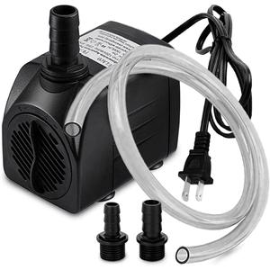 PULACO 400GPH Submersible Water Pump with 5 ft Tubing, 25W durable fountain water pump for Pond Fountain, Aquariums Fish Tank, Statuary, Hydroponics