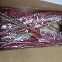 KI Store Red Dripping Sequin Christmas Tree Picks Spray 6pcs Cascading Christmas Picks for Xmas Tree Garland Decorations