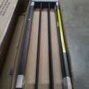 DNYN Twin Triple Bunk Bed with Built-in Ladder, Twin-Over-Twin-Over-Twin Size Metal Bunkbeds w/Safety Guardrails for Kids/Teen/Adults Bedroom, Home Furniture for Dorm, Guest Room, Black