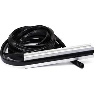 6 Meter 1010 2020 Aluminum Extrusion T Slot Cover Seal Dust Strip Bracket Insert Channel Filler for 6mm 80 20 10 Series 2040 1" V Slot Extruded Aluminum Rail Profile Accessories Hardware Black