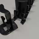 Hat Organizer for Baseball Caps, Holds 10 Hats Baseball Cap Organizer Rack, Wall Mounted Hat Holder for Closet or Door, Easy Installation Stand Baseballs Rack for Living Room Closet (black_2pcs)