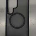 TORRAS Magnetic Shockproof for Samsung Galaxy S23 Ultra Case, Fit for MagSafe, 4X Military Grade Protection, Translucent Slim Case for Samsung S23 Ultra Case Anti-Fingerprint Anti-Scratch, Black