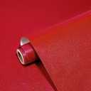 Red Glossy Contact Paper for Countertops 23.6"x118" Glossy Shiny Peel and Stick Wallpaper Waterproof Self Adhesive DIY Wall Paper for Kitchen Cabinet Table