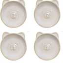 Bear Ceramic Dipping Bowls - Soy Sauce Dishes Set, 4 Pack Small Dip Bowls for Side Dish, Ketchup BBQ Party