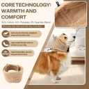 Dog Ear Muffs Dog Head Ear Warp Noise Protection (M-Head Circle(13.7"~18.9"), Brown)