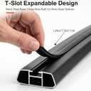 T-Slot Roof Rack Cross Bars fit for 2026 Toyota RAV4, Lockable Bar | 220 lbs Aluminum Crossbars for Flush Side Rails, Rooftop Cargo Carrier Bars for Cargo Basket Family Trips, Kayak Bike Luggage