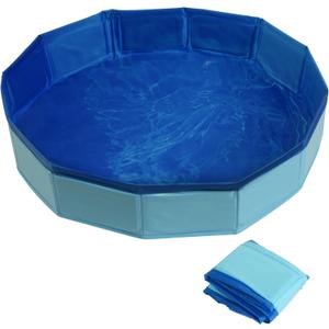 Bearded Dragon Foldable Bath Pool, Collapsible Wading Pool, Swimming Pool Bathtub for Puppy Small Dogs Cats