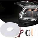 Car LED Strip Lights, Dynamic Flowing Car Trunk Light Strip, 157.48" Flexible Trunk Led Light Strip, Easy Install, Waterproof, Suitable for Cars, SUVs(White),Not Compatible with Ford and VW