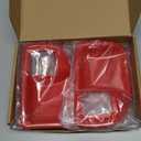 4pcs ABS Interior Door Handle Bowl Cover Trim Red for Jeep Wrangler JK 4 Door 2011 2012 2013 2014 2015 2016 2017 DKEKE