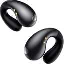Boytond Ultra Open Ear Earbuds - Clip on Earbuds, Open Ear Headphones with Secure Lightweight Fit, Bone Conduction Sound and Bluetooth 5.3 for Running, Sports and Outdoor Travel, Midnight Black