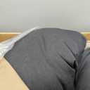 Majestic Pet 52 Inch Bagel Calming Dog Bed Washable  Cozy Soft Round Dog Bed with Spine Support for Dogs to Rest Their Head - Fluffy Donut Puppy Mat 52x35x11 (Inch) X-Large  Gray