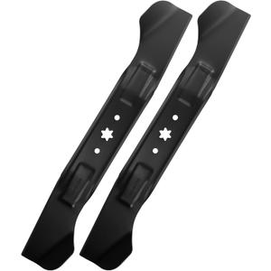 942-04244 942-04290 942-04244a 942-04290a Mower Blades 46 inch Deck for MTD Troy Bilt Cub Cadet XT1 46 XT2 LT46 LTX1045 LTX1046 Blades for 942-04290-x 742-04244 742-04290 2 Pack , 6 Point Star(Black)