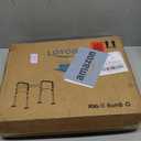 Loyoda Toilet Safety Rails,Height-Adjustable Toilet Frame Width-Adjustable Toilet Handles Foldable Toilet Rail Provides Support for Seniors  Pregnant Disabled Gray