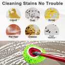 Mop Heads Replacements, 3 Pack Spin Mop Refill Replace Head for O Cedar RinseClean 2 Tank System, Microfiber & Chenille, Machine Washable and Safe for Cleaning All Hard-surfaced Floors