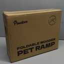 2026 Upgraded Dog Ramp for Couch, Foldable Small Dog Ramp for Sofa, 4 Adjustable Height from 13'' to 21", Portable Stable Pet Steps with Non-Slip Pad, Pet Ramps Use for Sofa Couch Stairs (A-wood Color)