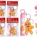 Lip Balm Keychain, 4 pack, Strawberry
