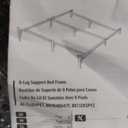 Amazon Basics Metal Bed Frame, 9-Leg Support Base for Box Spring and Mattress, King-Size, Tool-Free Easy Assembly, 79.6" x 76" x 7", Black