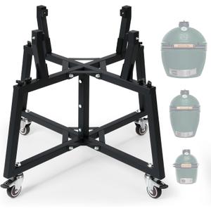 Green Big Egg Nest, Rolling Cart for Big Green Egg Accessories