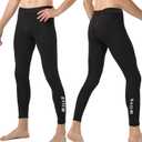 Men's Compression Pants - Men's Leggings Base Layer Bottoms,Athletic Leggings for Running, Sports, Yoga & Gym (Black, XL)