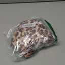 Molilove Cheetah Print Jumpsuit for Women Sexy Cut Out Jumpsuit Animal Print Long Sleeve V Neck Romper One Piece Set (Small, Khaki)