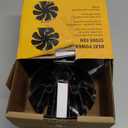 VODA Wood Stove Fan Heat Powered Fireplace Fans 8 Blades Non Electric, Heat Activated Thermal Fan for Wood Burning Stove/Log Burner, Stove Accessories Thermometer
