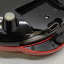 Taco Tuesday Deluxe 8-Inch 6-Wedge Electric Quesadilla Maker with Extra Stuffing Latch, Red