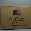 Swooc Games - Giant Four in a Row (All Weather) with Carrying Case & 60% Quieter Design - Giant Connect Game Outdoor for Adults and Family - 4 in a Row Life Size Yard Games for Kids and Adults