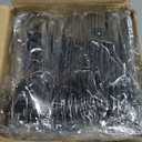 60 Pack 10oz Mini Cake Pans with Lids, Spoons, Stickers - Disposable Square Brownie Baking Cups - Individual Small Aluminum Foil Loaf Tins for Muffin, Ramekins, Cupcake - Catering, Gift, Gold