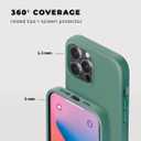 5 x Compatible with iPhone 13 Pro Max Case Silicone with Screen Protector - Green