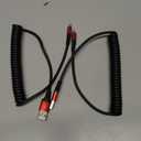 2 Pack Coiled Lightning Cable 3ft, iPhone Charger Cable for Car, [Apple MFi Certified] Lightning Cord Compatible with iPhone 14/13/12/11 Pro Max/XS MAX/XR/XS/X/8/7/Plus/6S iPad/iPod - Red