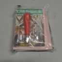 4 Pack Rubber Carving Blocks 4x6 Inch with Lino Cutter Tool Set, Soft Rubber Stamp Making Kit for Block Printing, Linoleum Blocks for Printmaking and DIY Stamp Crafts, Pink