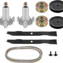 ACEBRI Deck Rebuild Kit 42 inch for Craftsman LT1000 LT2000 DLT3000 DYT4000 for Husqvarna YTH1542XP Mower Deck Kit 130794 Spindle 144959 Drive Belt 134149 Blade Spindle Pulley 153535 131494