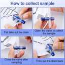 Urinary Drainage Bags 2000ML, Catheter Bags with Unique Anti-Reflux Drip Chamber, Thickened Drainage Tube, Adjustable Clips & Hanging Hook for Home and Hospital Use, 10 Packs