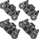 Upgraded W10195416V W10195416 Dishwasher Wheels Lower Rack for Kitchenaid Dishwasher Rack Wheels Whirlpool Maytag Kenmore Dishwasher Rack Parts AP5983730, PS11722152 Replacement Dishwasher Wheels