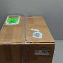 KKTONER PU Leather Round Rolling Stool with Foot Rest Swivel Height Adjustment Spa Drafting Salon Tattoo Work Office Massage Stools Task Chair Small (Black)