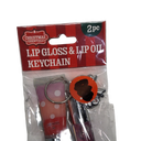3 x Lip Gloss & Lip Oil Keychain 3PK