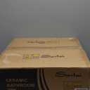 Sarlai Undermount Bathroom Sink - 19 x16 inch Oval Vessel Sink Under counter Lavatory Sink White Ceramic Vanity Sink with Overflow, Modern Art Basin, Interior Size 17-2/5" x 14-1/9"