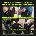 ARMORAY Arm Sleeves for Men and Women - UV Sun Protection Cooling Compression - Tattoo Cover Up Sleeve for Daily Wear & Work (Black)