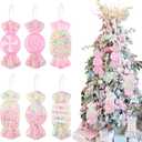 6PcS Candy Christmas Decorations Fake Candyland Tree Decorations Small Candy Ornaments Party Adornos para Arbol De Navidad Modern Christmas Decor Giant Cute Ornament