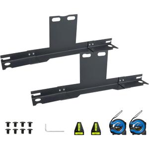 Wheel Alignment Tool with 2 Imperial Tape Measure, No Caliper Removal Needed, Heavy-Duty Stainless Steel Toe Alignment Plates for Most Cars, Trucks and SUVs