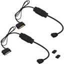 5V 3PIN ARGB Controller RGB PC Fan Lighting Controller Adapter Cable with SATA Power Supply for Computer Fans Light Strips Lighting Boards Cooler 70cm-2pcs