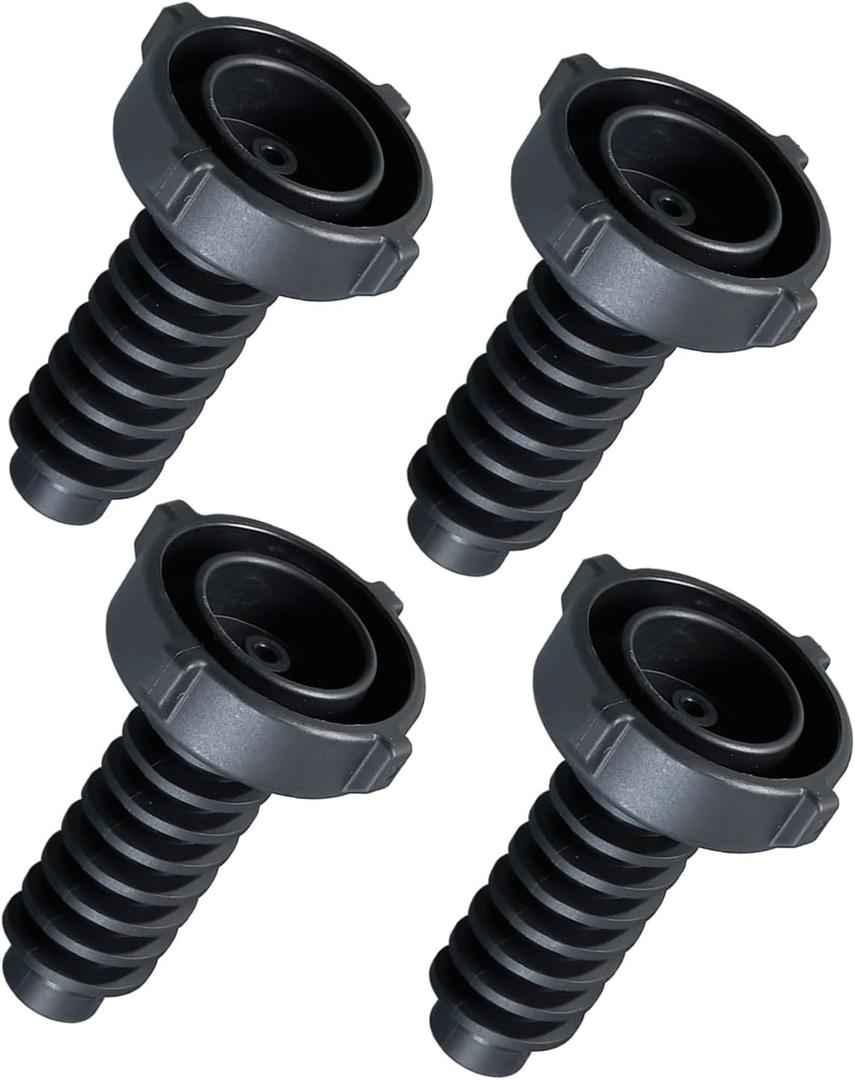 DC61-01722B Leveling Leg Replacement Parts for Samsung Washer Adjuatable Legs Rubber Pad Pedestal Feet Bottom Foot WA50R5400AV/US WA50R5200AW/US Washing Machine Leveler Rubber Foot Pads 4 Pcs