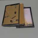 upsimples 4x6 Picture Frame Set of 3, Made of High Definition Glass for 4 x 6, Wall and Tabletop Display Thin Border Photo Frames for Home Decor, Black